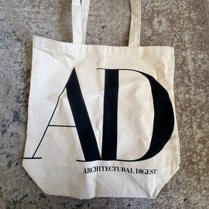 Brand NEW Architectural Digest AD Canvas Logo Tote Bag